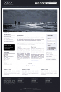 Pro joomla 2.5 template with slideshow: a4joomla-Ocean