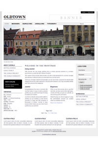 Pro joomla 2.5 template with slideshow: a4joomla-Oldtown