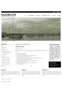 Pro joomla 2.5 template with slideshow: a4joomla-Sailboats