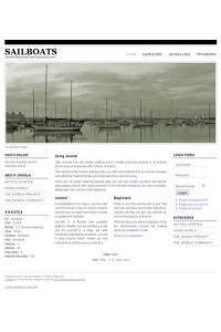Free joomla 2.5 template with slideshow: a4joomla-sailboats-free