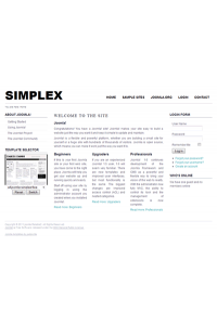 Free minimalist joomla 2.5 template: a4joomla-Simplex-free