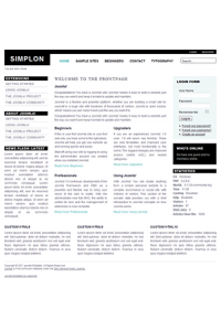 Pro joomla 2.5 template: a4joomla-Simplon