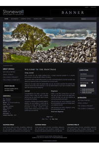 Pro joomla 2.5 template with slideshow: a4joomla-Stonewall