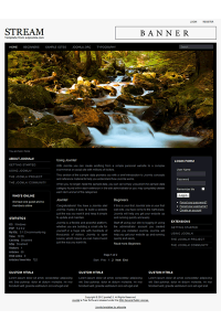 Pro joomla 2.5 template with slideshow: a4joomla-Stream