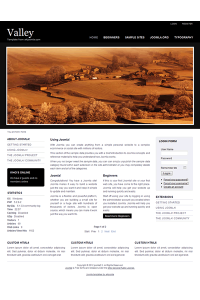 Pro joomla 2.5 template with slideshow: a4joomla-Valley