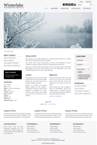 Pro joomla 2.5 template with slideshow: a4joomla-Winterlake